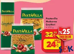 PASTAVİLLA MAKARNA ÇEŞİTLERİ 500 G